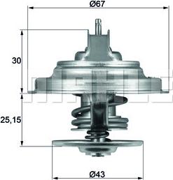 MAHLE TX 31 92D S — Termostat, środek chłodzący