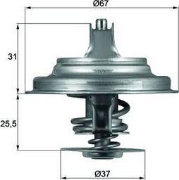 MAHLE TX 25 80D — Termostat, środek chłodzący