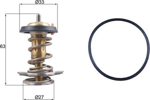 MAHLE TX 264 82D — Termostat, środek chłodzący