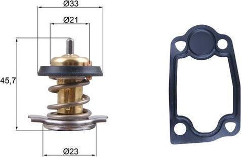 MAHLE TX 266 79D — Termostat, środek chłodzący