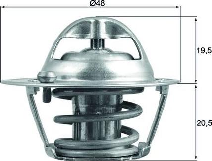 MAHLE TX 204 82D — Termostat, środek chłodzący