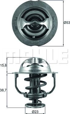 MAHLE TX 200 90D — Termostat, środek chłodzący