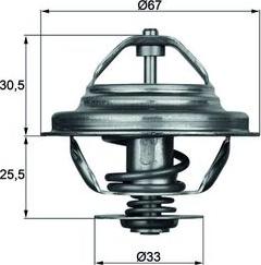 MAHLE TX 27 71D — Termostat, środek chłodzący
