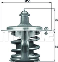 MAHLE TX 79 78D — Termostat, środek chłodzący