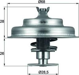 MAHLE TX 75 80D - Termostat cieczy chłodzącej