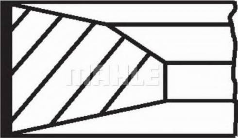 MAHLE 004 09 V0 - Zestaw pierścieni tłokowych