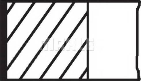MAHLE 028 11 N0 - Zestaw pierścieni tłokowych