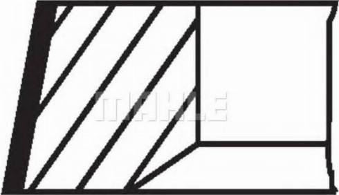 MAHLE 028 11 N0 - Zestaw pierścieni tłokowych
