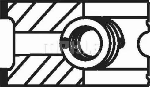 MAHLE 081 76 N0 - PIERŚCIENIE TŁOKOWE BMW 3