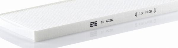 Mann-Filter CU 4036 — Filtr kabinowy
