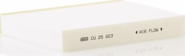 Mann-Filter CU 25 003 — Filtr kabinowy