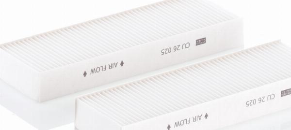 Mann-Filter CU 26 025-2 — Filtr kabinowy