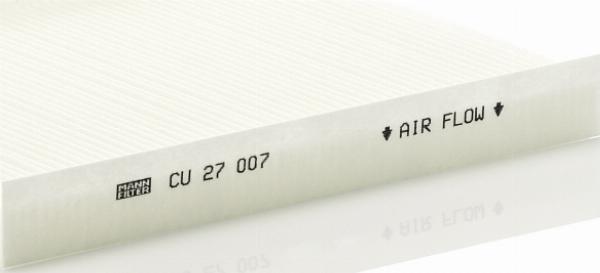 Mann-Filter CU 27 007 — Filtr kabinowy