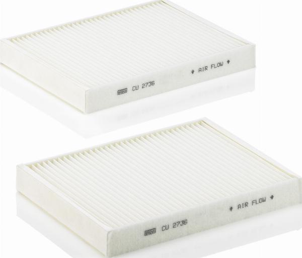 Mann-Filter CU 2736-2 — Filtr kabinowy
