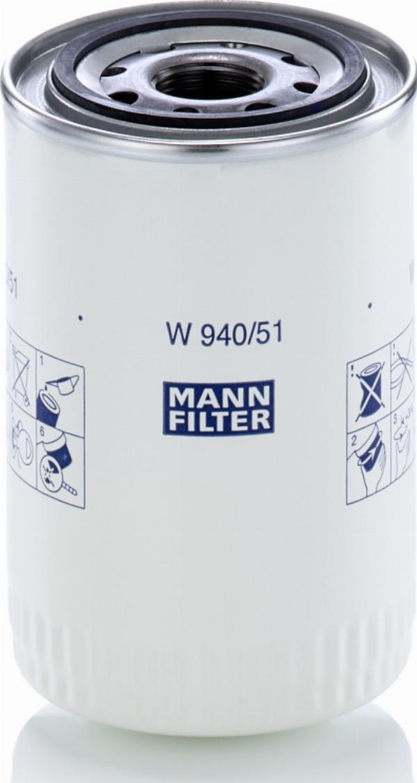 Mann-Filter W 940/51 — Filtr, hydraulika robocza