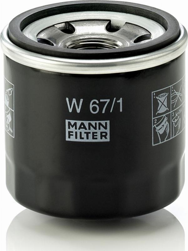 Mann-Filter W 67/1 — Filtr oleju