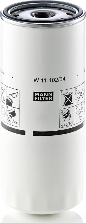 Mann-Filter W 11 102/34 — Filtr oleju
