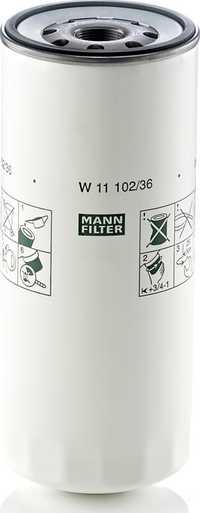 Mann-Filter W 11 102/36 — Filtr oleju