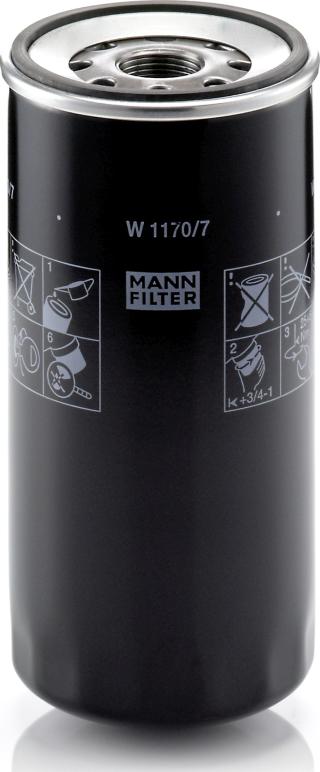 Mann-Filter W 1170/7 — Filtr oleju