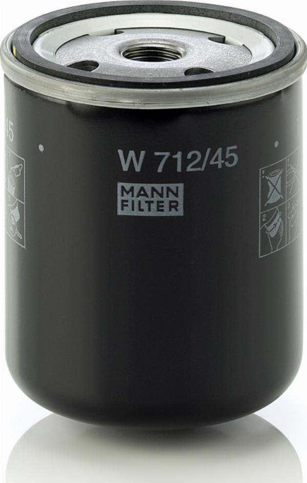 Mann-Filter W 712/45 — Filtr hydrauliczny, automatyczna skrzynia biegów
