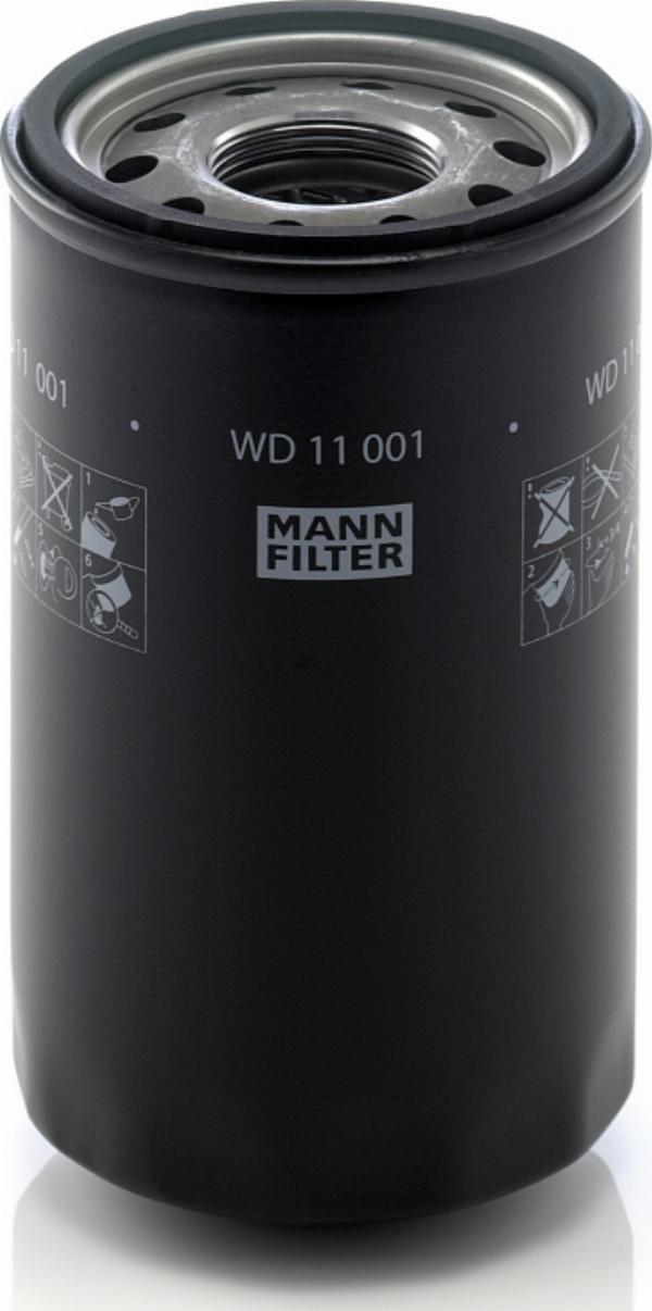 Mann-Filter WD 11 001 — Filtr, hydraulika robocza