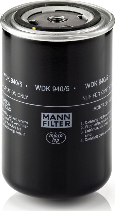 Mann-Filter WDK 940/5 — Filtr paliwa