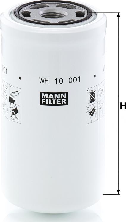 Mann-Filter WH 10 001 — Filtr hydrauliczny, automatyczna skrzynia biegów