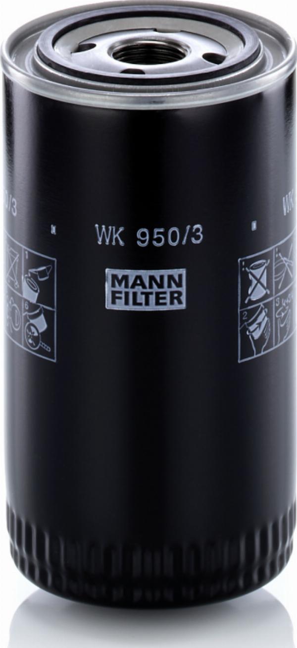Mann-Filter WK 950/3 — Filtr paliwa