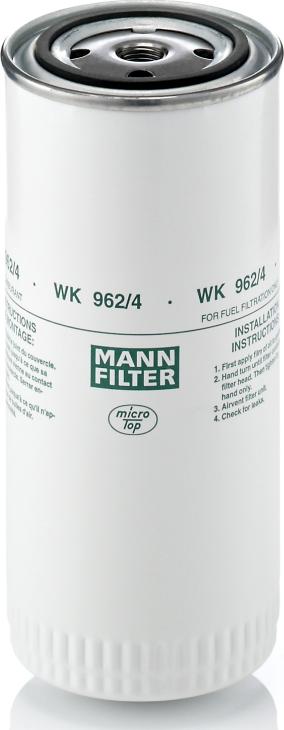 Mann-Filter WK 962/4 — Filtr paliwa