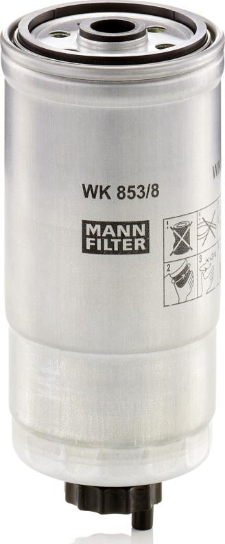 Mann-Filter WK 853/8 — Filtr paliwa