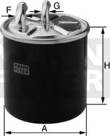 Mann-Filter WK 820/6 — Filtr paliwa