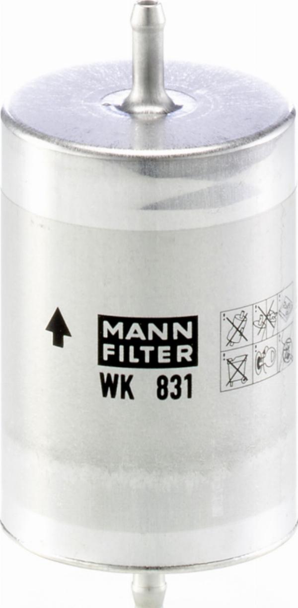 Mann-Filter WK 831 — Filtr paliwa
