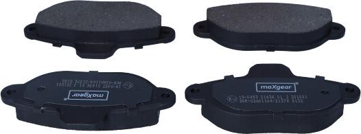 Maxgear 19-0493 - KLOCKI HAM. FIAT P. PUNTO-SC-CC-PANDA
