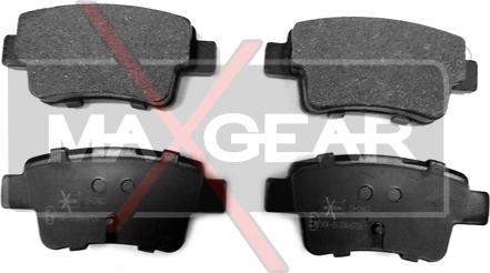 Maxgear 19-0463 - KLOCKI HAM. FIAT T. GRANDE PUNTO 05--EVO 09- BEZ CZUJNIKA