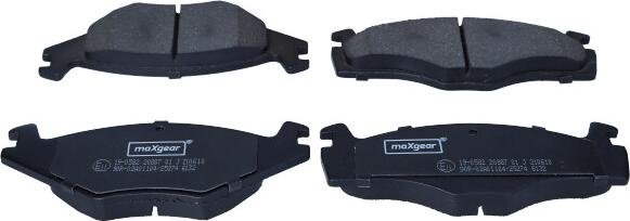 Maxgear 19-0582 - KLOCKI HAM. VW P. GOLF-JETTA NIESYMETRYCZNE GR. 15MM