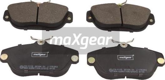 Maxgear 19-1115 - KLOCKI HAM. VOLVO P. 940-960