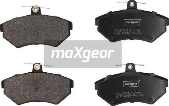 Maxgear 19-1110 - KLOCKI HAM. VW P. POLO-CADDY-IBIZA-CORDOBA-VENTO-GOLF 3