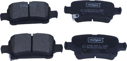 Maxgear 19-3656 - KLOCKI HAM. OPEL T. ASTRA K 1.0-1.6 15-