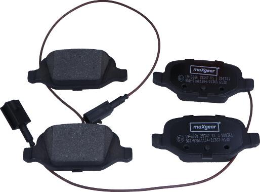 Maxgear 19-3660 - KLOCKI HAM. FIAT T. PUNTO-500 1.4-1.8-1.9 JTD 99-