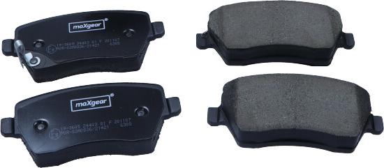 Maxgear 19-3605 - KLOCKI HAM. NISSAN P. MICRA-NOTE 1.2-1.5 DCI 10-