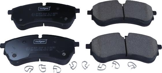 Maxgear 19-3678 - KLOCKI HAM. VW P. CRAFTER 2.0 TDI 16--MAN TGE 16- 163.6X67MM