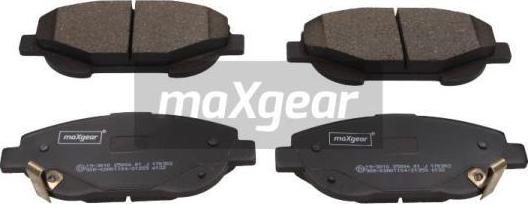 Maxgear 19-3010 - KLOCKI HAM. TOYOTA P. AVENSIS 09-10 2.2D4D