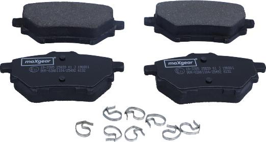 Maxgear 19-3385 - KLOCKI HAM. CITROEN T. C3-C4-BERLINGO-308--2008-3008-508-PARTNER 18--ASTRA L 21--COMBO-GRANDLAND-MOKKA-DOBLO 22--GRANDE PANDA