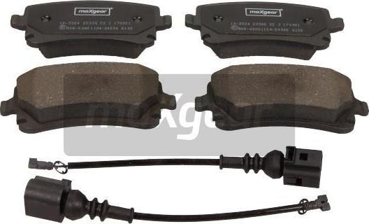 Maxgear 19-3324 - KLOCKI HAM. VW T. T5 03--A4-A6-A8 04- 2 CZUJNIKI