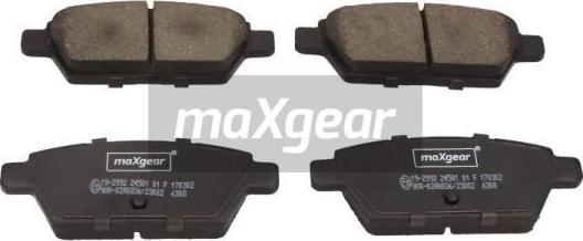Maxgear 19-2992 - KLOCKI HAM. MAZDA T. 6 2.3 02-07