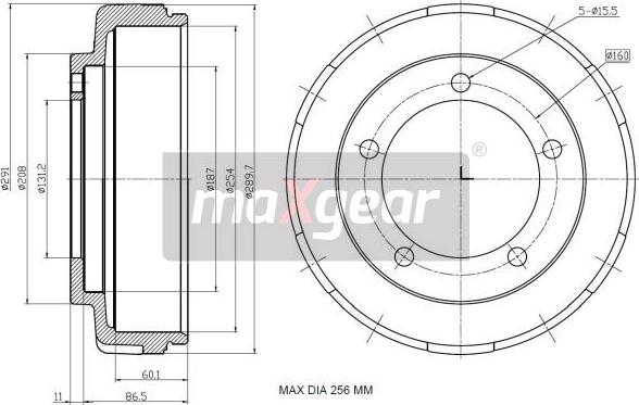 Maxgear 19-2305 - BĘBEN HAM. FORD T. TRANSIT 00-