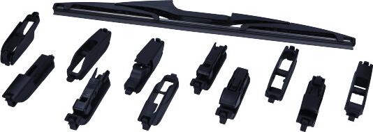 Maxgear 39-0604 - PIÓRO WYCIERACZKI 350MM-14 1 SZT. TYŁ PLASTIKOWA MULTI 10 ADAPTERÓW = 10 MOCOWAŃ