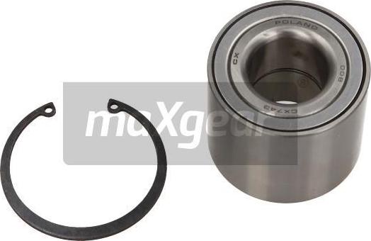 Maxgear 33-0793 - ŁOŻYSKO KOŁA CITROEN-PEUGEOT T. BERLINGO-PARTNER-C4-308-3008 07-