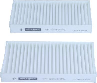 Maxgear 26-1505 - FILTR KABINY JEEP WRANGLER 07- !!!!KPL 2 SZT!!!!