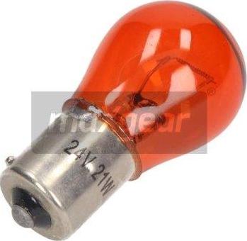 Maxgear 78-0056SET - ŻARÓWKA PY21W 24V-21W BAU15S POMARAŃCZOWA Z COK. MET. KPL 10SZT